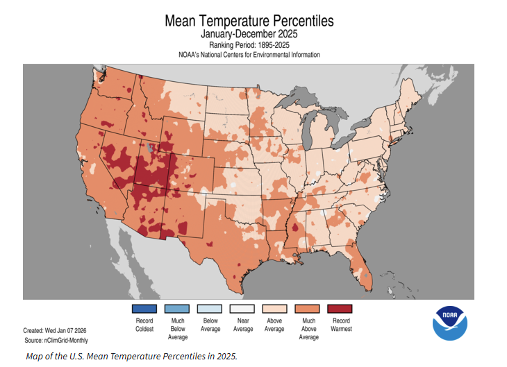 NOAA National Climate Report | MTS Insights