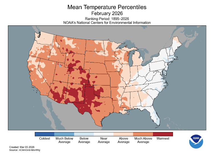 NOAA National Climate Report | MTS Insights