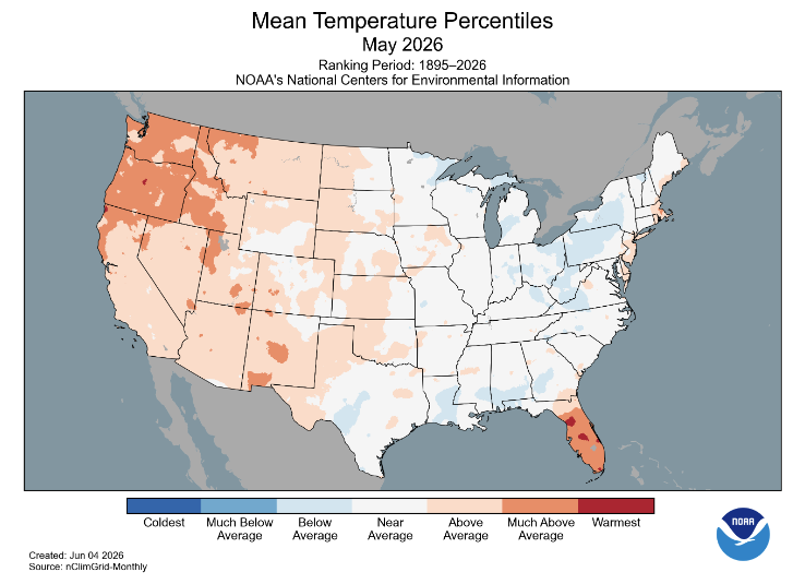 NOAA National Climate Report | MTS Insights